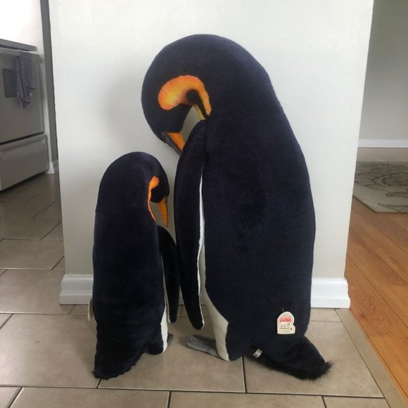 Hansa Creations Realistic Stuffed Animals, Doting Penguins (80cm, 50cm) - Picture 3 of 5